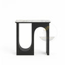 marble top console in Calacatta White Marble - Image 4