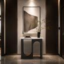 marble top console in Calacatta White Marble - Image 2
