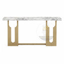 Marble console table in Calacatta White Marble - Image 3