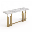 Marble console table in Calacatta White Marble - Image 4