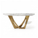 Console table with Marble in Calacatta White Marble - Image 3