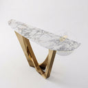 Console table with Marble in Calacatta White Marble - Image 4
