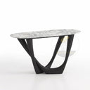 marble top table in Calacatta White Marble - Image 4