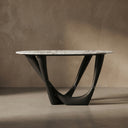 marble top table in Calacatta White Marble - Image 1