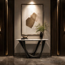 marble top table in Calacatta White Marble - Image 2