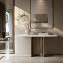 marble console in Calacatta White Marble - Image 2