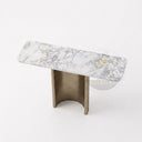marble console in Calacatta White Marble - Image 4