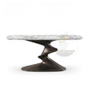 marble hallway table in Calacatta White Marble - Image 4