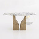 Hallway table marble in Calacatta White Marble - Image 3