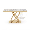 Hallway marble table in Calacatta White Marble - Image 3