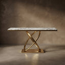 Hallway marble table in Calacatta White Marble - Image 1