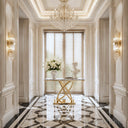 Hallway marble table in Calacatta White Marble - Image 2