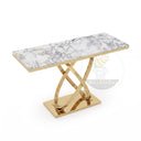 Hallway marble table in Calacatta White Marble - Image 4