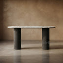 Marble table hallway in Calacatta White Marble - Image 1