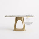 Marble console table in Calacatta White Marble - Image 5