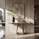 Marble console table in Calacatta White Marble - Image 3
