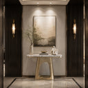 Marble console table in Calacatta White Marble - Image 2