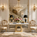Marble console table in Calacatta White Marble - Image 4