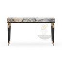 marble table console in Valgri white - Image 5