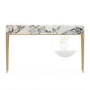 Console table with Marble in Valgri white - Image 4