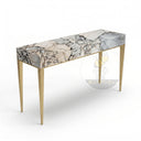 Console table with Marble in Valgri white - Image 3
