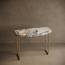 Marble top console table in Valgri white - Image 1