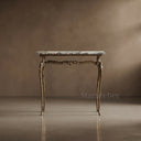 marble top table in Valgri white - Image 1