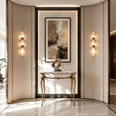 marble top table in Valgri white - Image 3