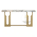 Marble entrance table in Valgri white - Image 4