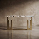 Marble entrance table in Valgri white - Image 1