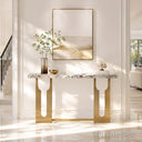 Marble entrance table in Valgri white - Image 2