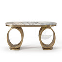 marble hallway table in Valgri white - Image 5