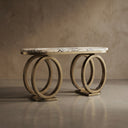 marble hallway table in Valgri white - Image 1