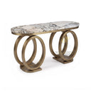 marble hallway table in Valgri white - Image 4