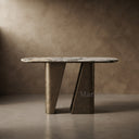 Marble table hallway in Valgri white - Image 1