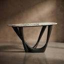 marble top console in Valgri white - Image 1