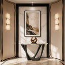 marble top console in Valgri white - Image 2