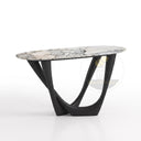 marble top console in Valgri white - Image 5