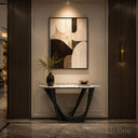 marble top console in Valgri white - Image 3