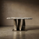 marble table console in Valgri white - Image 1