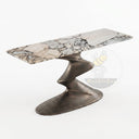 Console table with Marble in Valgri white - Image 4