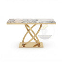 Marble console table top in Valgri white - Image 3