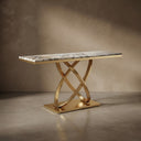 Marble console table top in Valgri white - Image 1