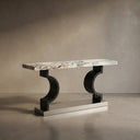 marble console in Valgri white - Image 1