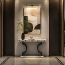 marble console in Valgri white - Image 2