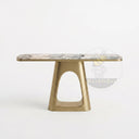 Marble entrance table in Valgri white - Image 3