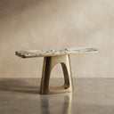 Marble entrance table in Valgri white - Image 1