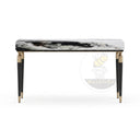 marble hallway table in Italian Panda Marble - Image 5