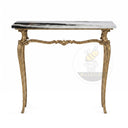 marble top console in Italian Panda Marble - Image 4