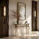 marble top console in Italian Panda Marble - Image 3